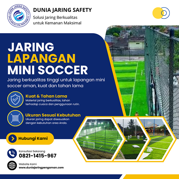 Jaring Lapangan Mini Soccer